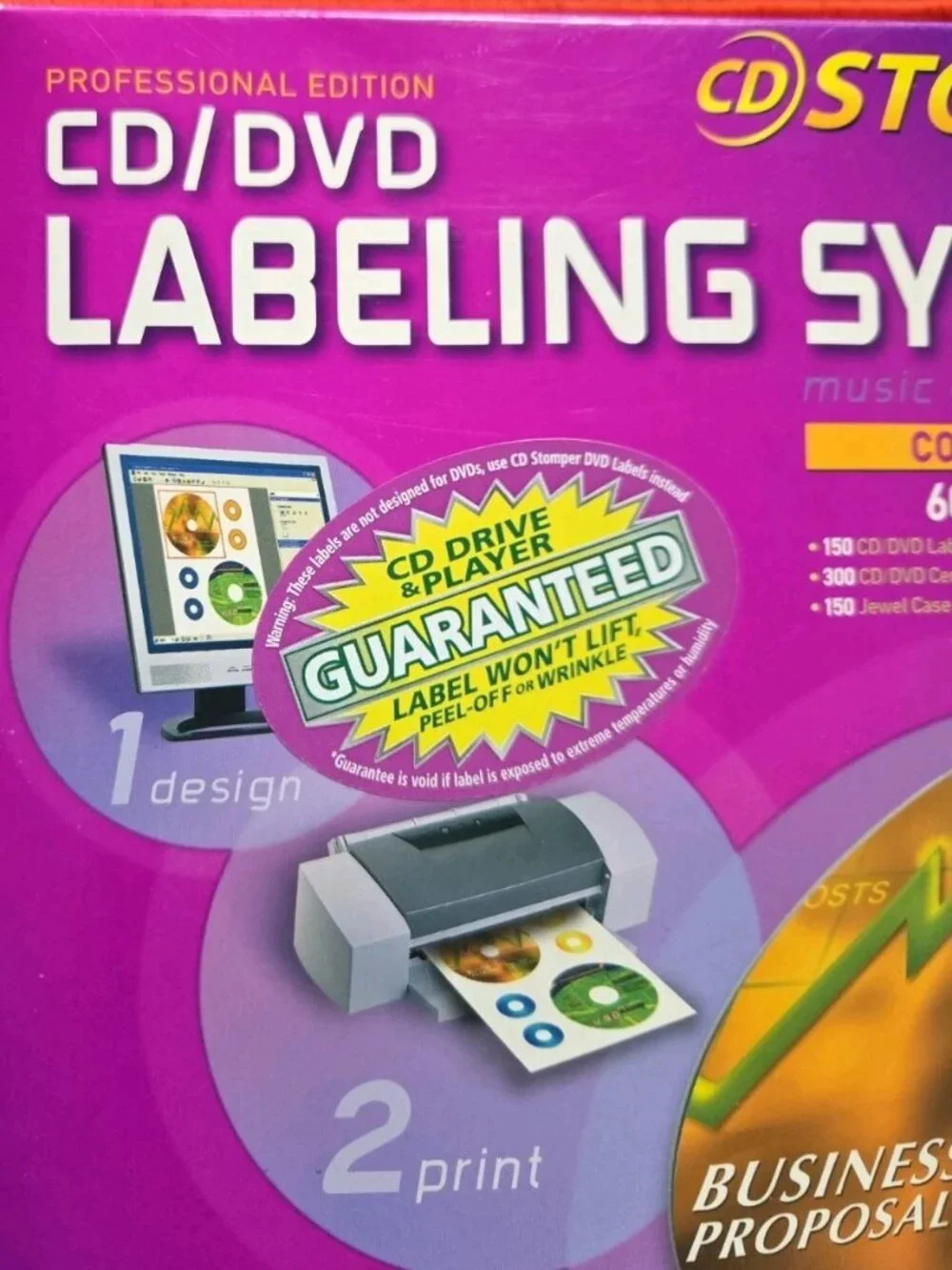 Avery CD Stomper Professional Edition 2004 PC/Mac Compatible 600 labels Kit